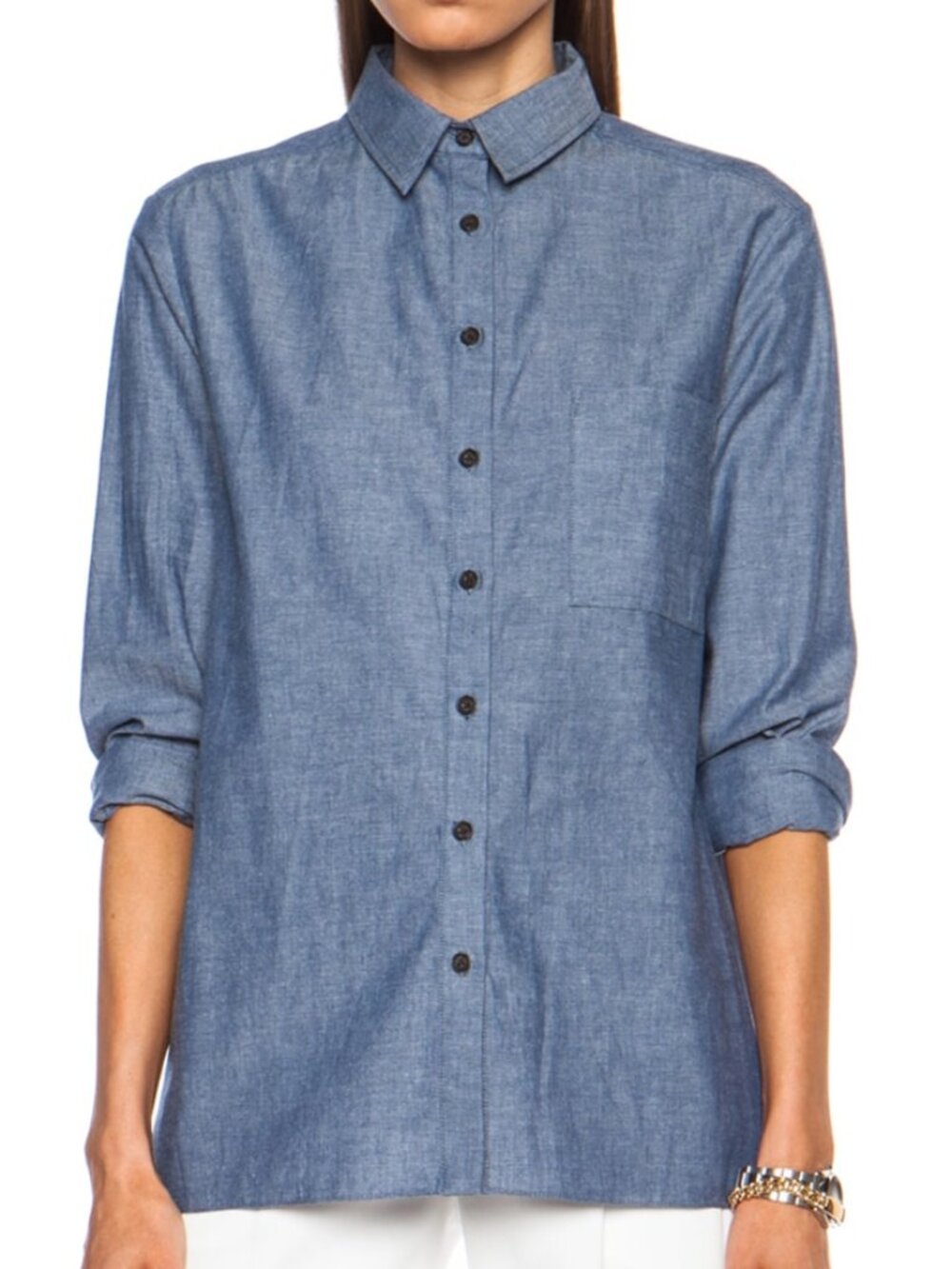 Jenni Kayne Chambray Shirt SZ XS